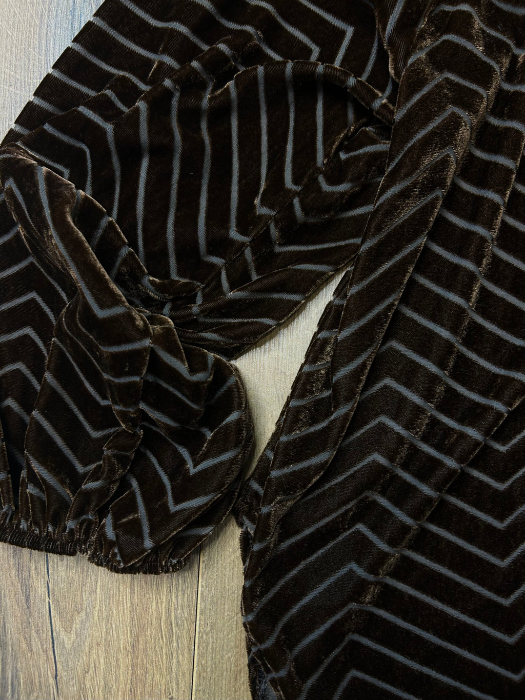 Blusa in velluto devoré