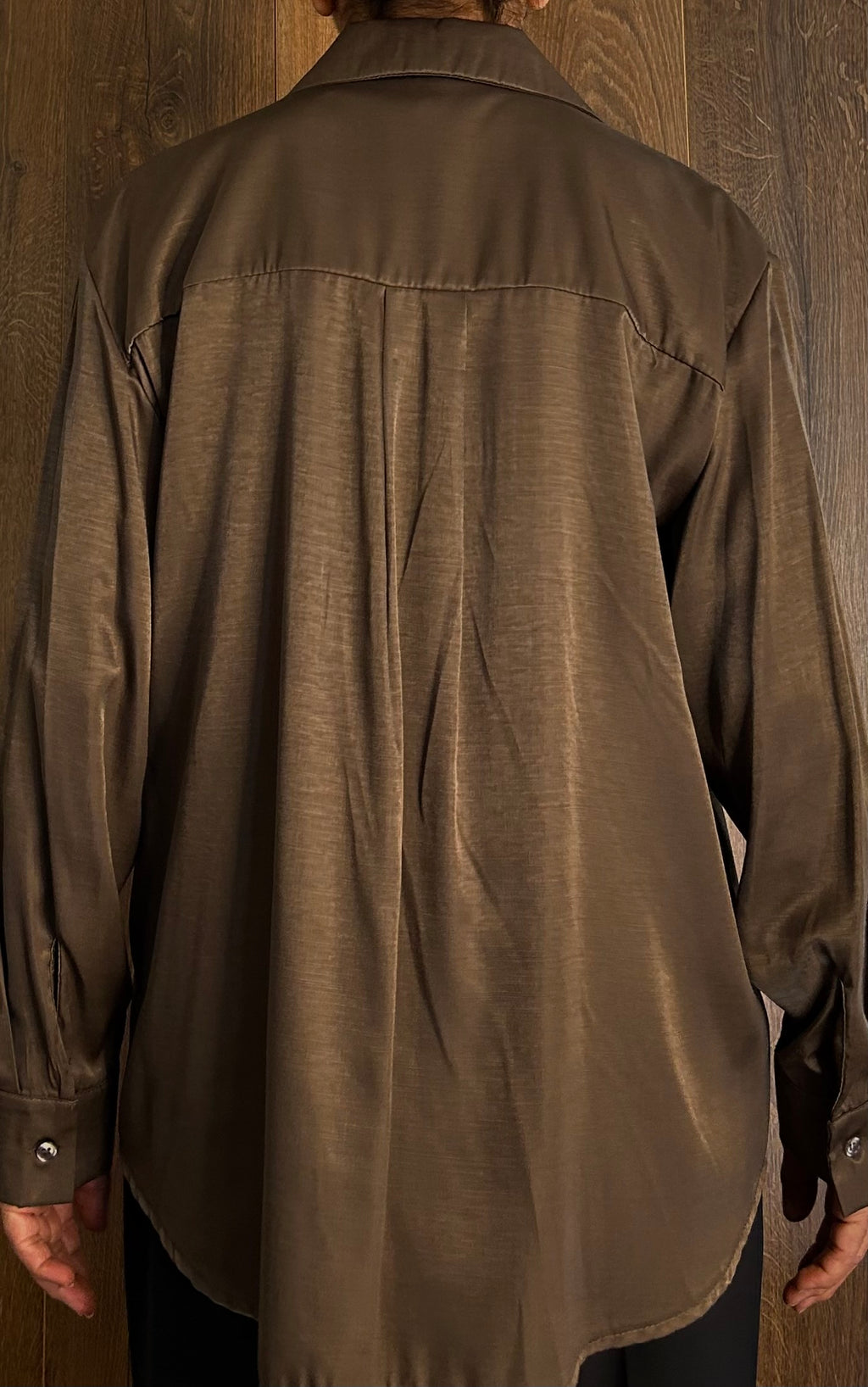 Camicia raso cangiante