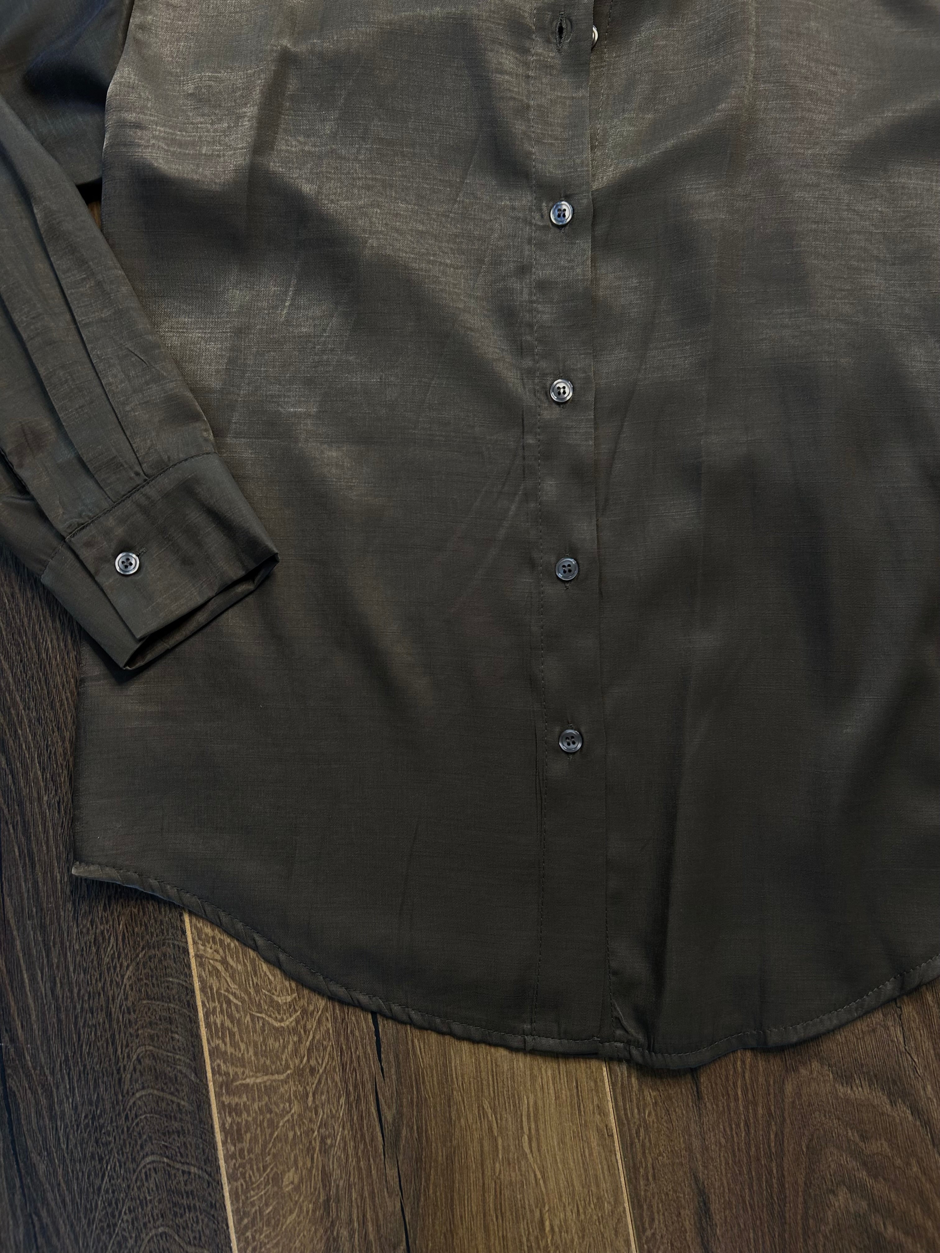 Camicia raso cangiante